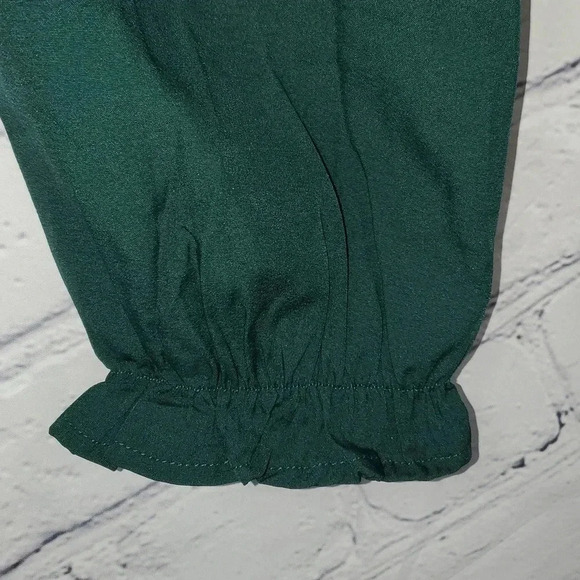 COOLMEE MATERNITY Hunter Green Long-sleeved Dress Stretchy - Picture 5 of 11